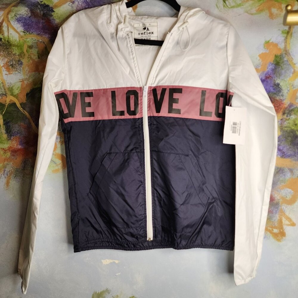 Reflex Love Love Love Hooded Windbreaker Jacket